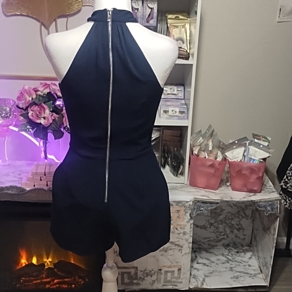 NBD Navy Halter Romper - Picture 5 of 5